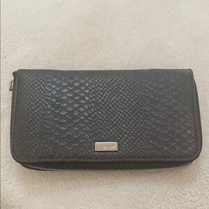 Jewell All About the Benjamin’s Grey crocodile wallet